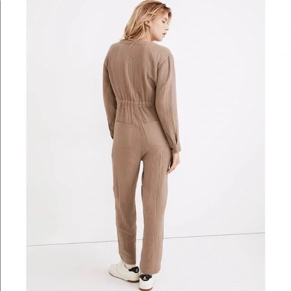 Madewell Stitched Pocket Coverall Jumpsuit - Picture 2 of 6